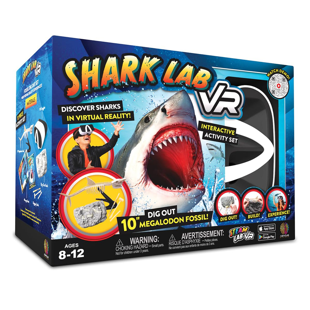 Abacus Brands Shark Lab Book Cover engaging illustration for curious learners