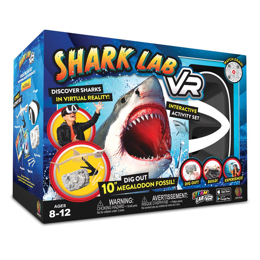 Abacus Brands Shark Lab Book Cover engaging illustration for curious learners