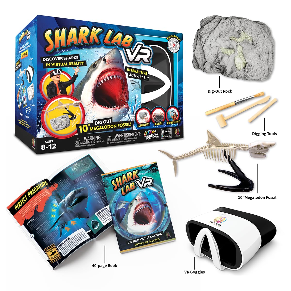 Abacus Brands Shark Lab VR Goggles hands-free immersive shark science