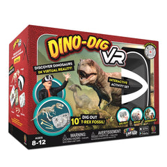 Abacus Brands STEAM Dino Dig front view shows a complete learning kit for hands on exploration.
