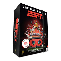 Abacus Brands VR ESPN gift box cover, immersive sports preview for curious fans at home.