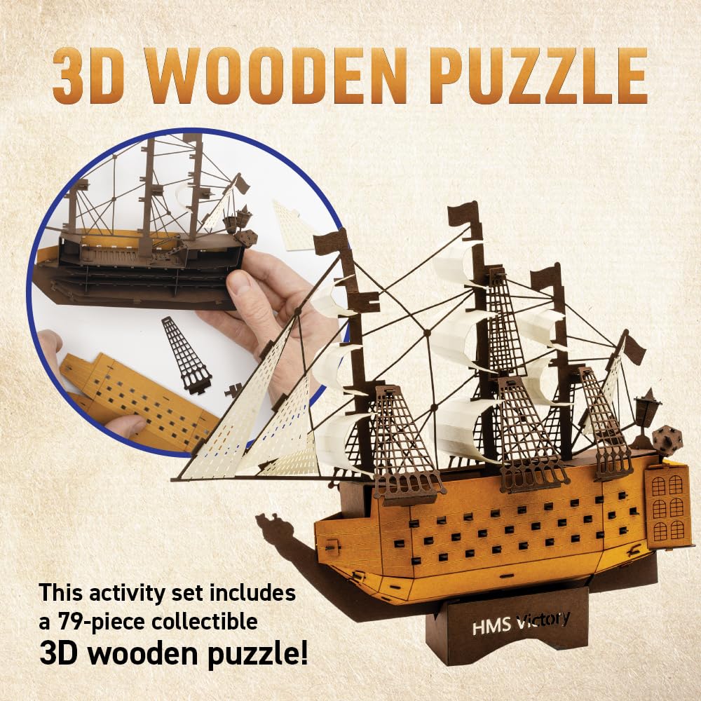 Abacus Brands VR History 3D HMS Victory puzzle brings hands-on history learning.