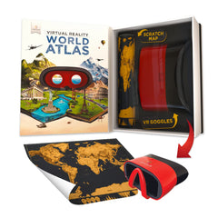 Abacus Brands world map scratch-off: track travels and geography progress
