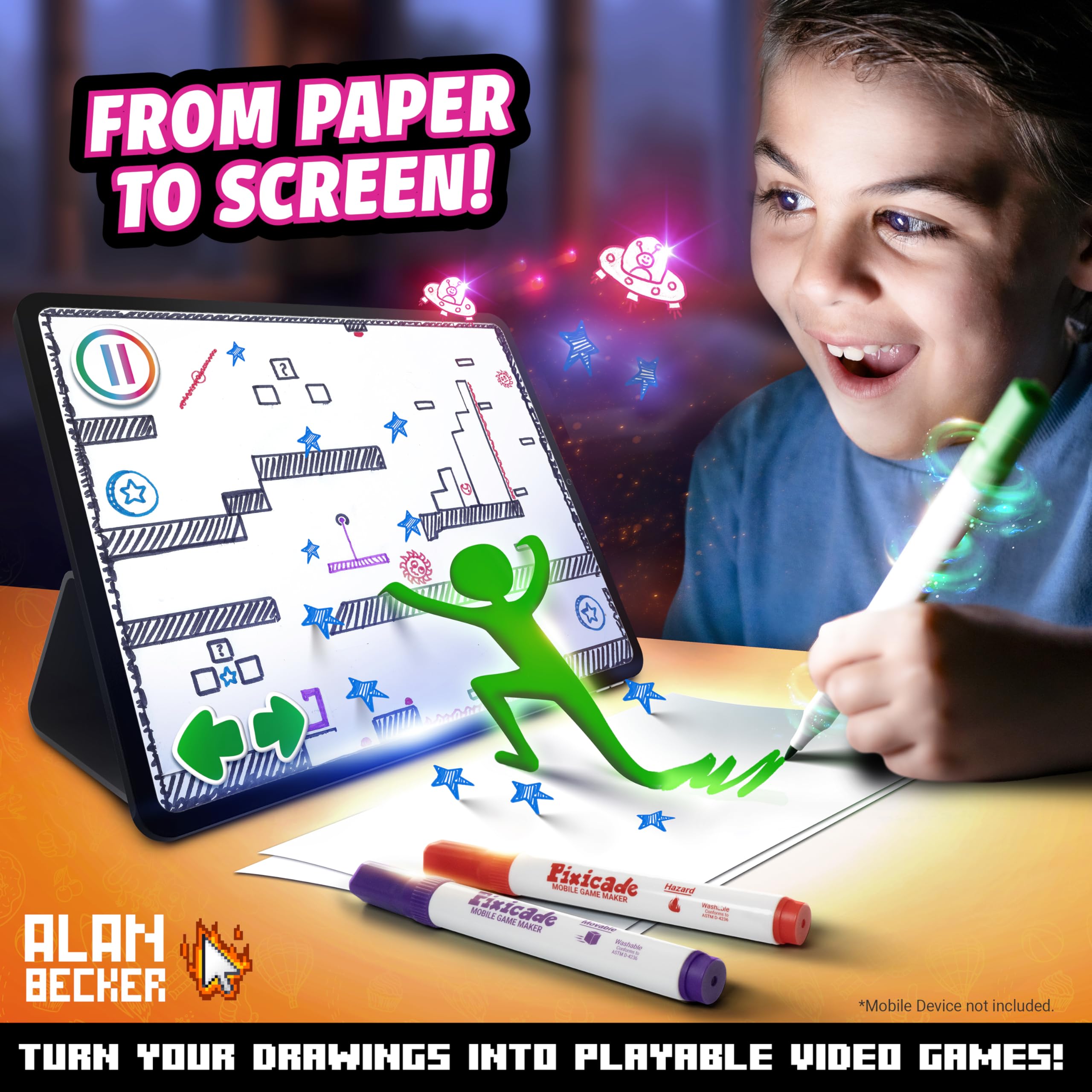 Abacus Pixicade Special Animation Edition snap-and-play simplifies turning drawings into games.