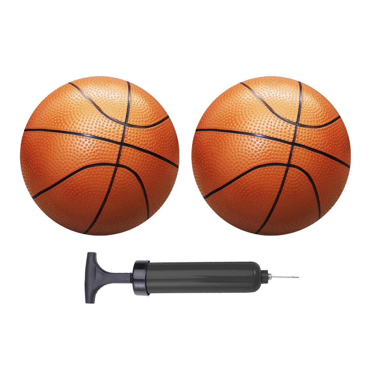 ABAJI red 5-inch mini basketballs for pool play and water-friendly fun