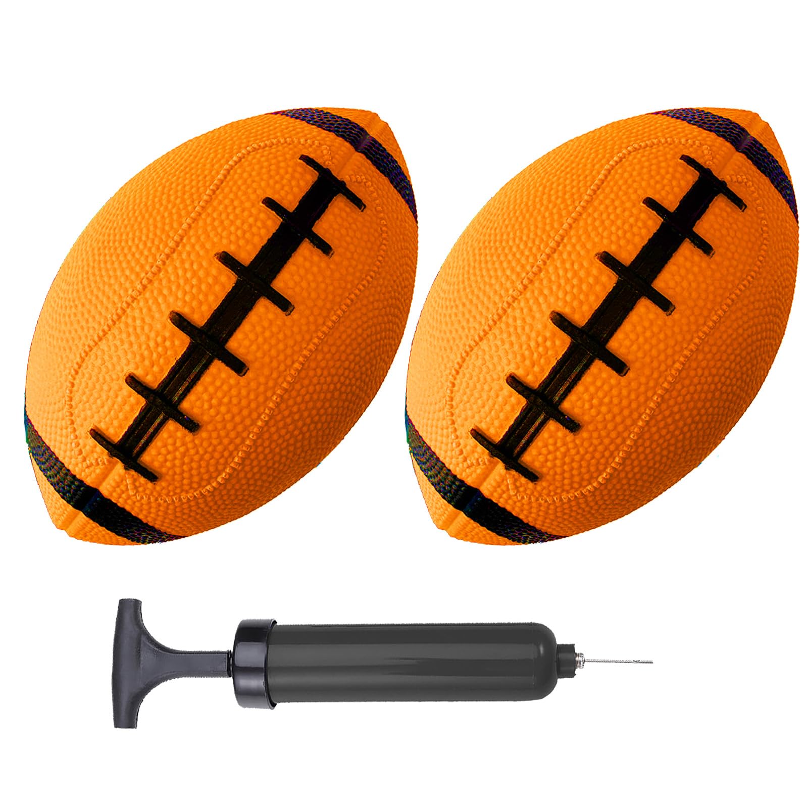 ABAJI Toy Football 6inch soft rubber ball for safe indoor and outdoor play.