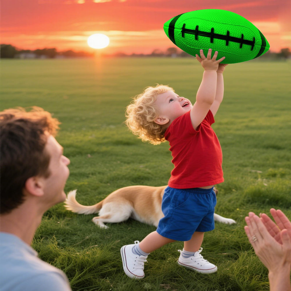 ABAJI Toy Football pool and beach friendly for versatile play.