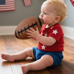 ABAJI Toy Football waterproof ball for pool, beach, or yard.