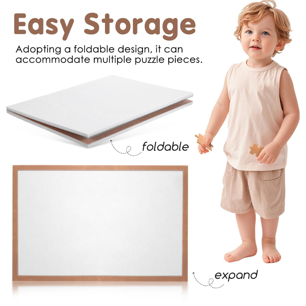 Abaodam jigsaw board features sturdy thickness for steady puzzle assembly.
