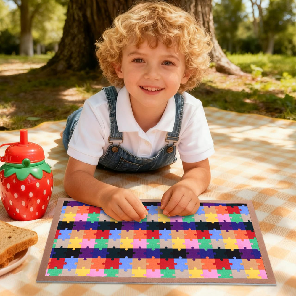 Abaodam jigsaw board is lightweight and portable for on-the-go puzzles.
