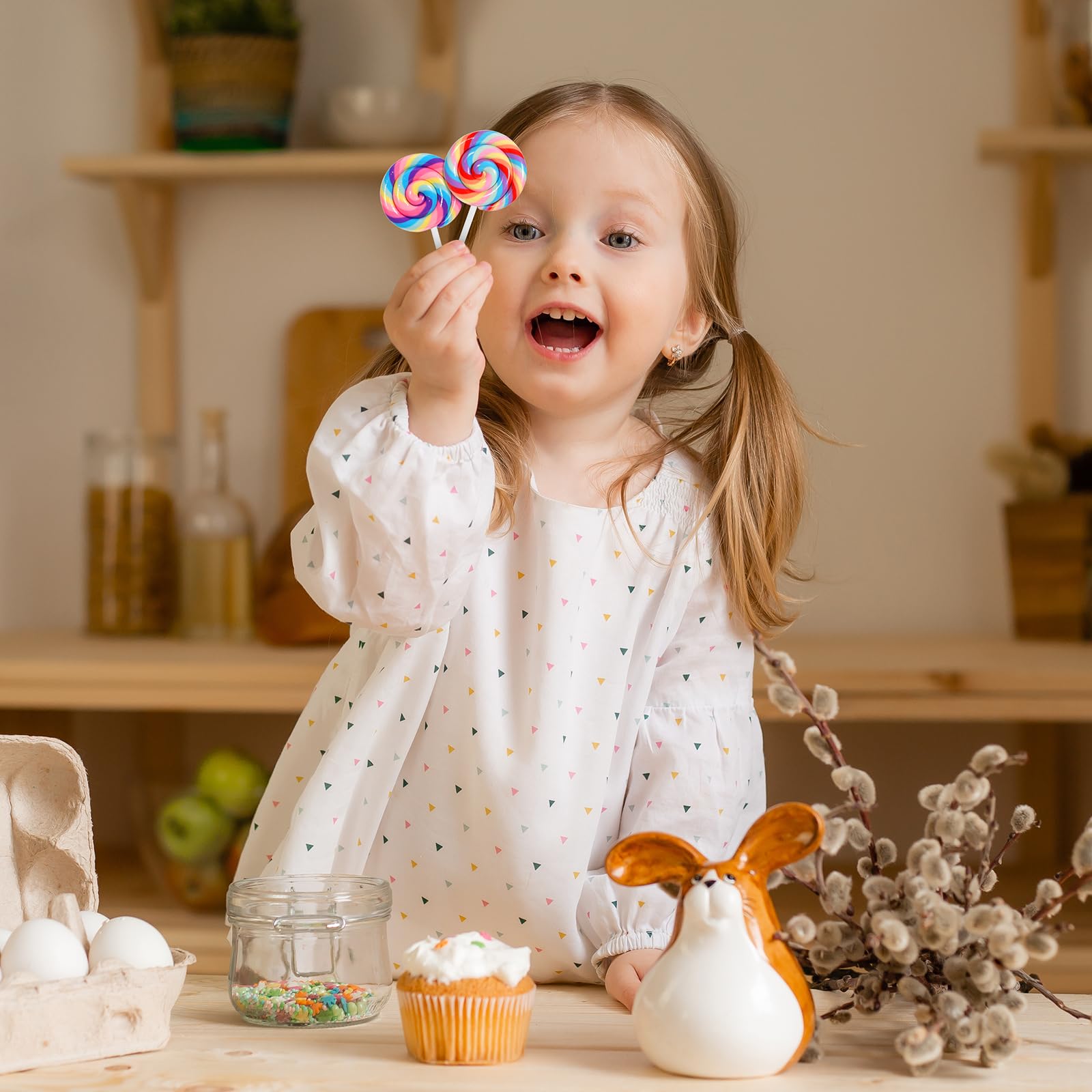 Abaodam photobooth decoration lollipop prop boosts visual interest in selfies.
