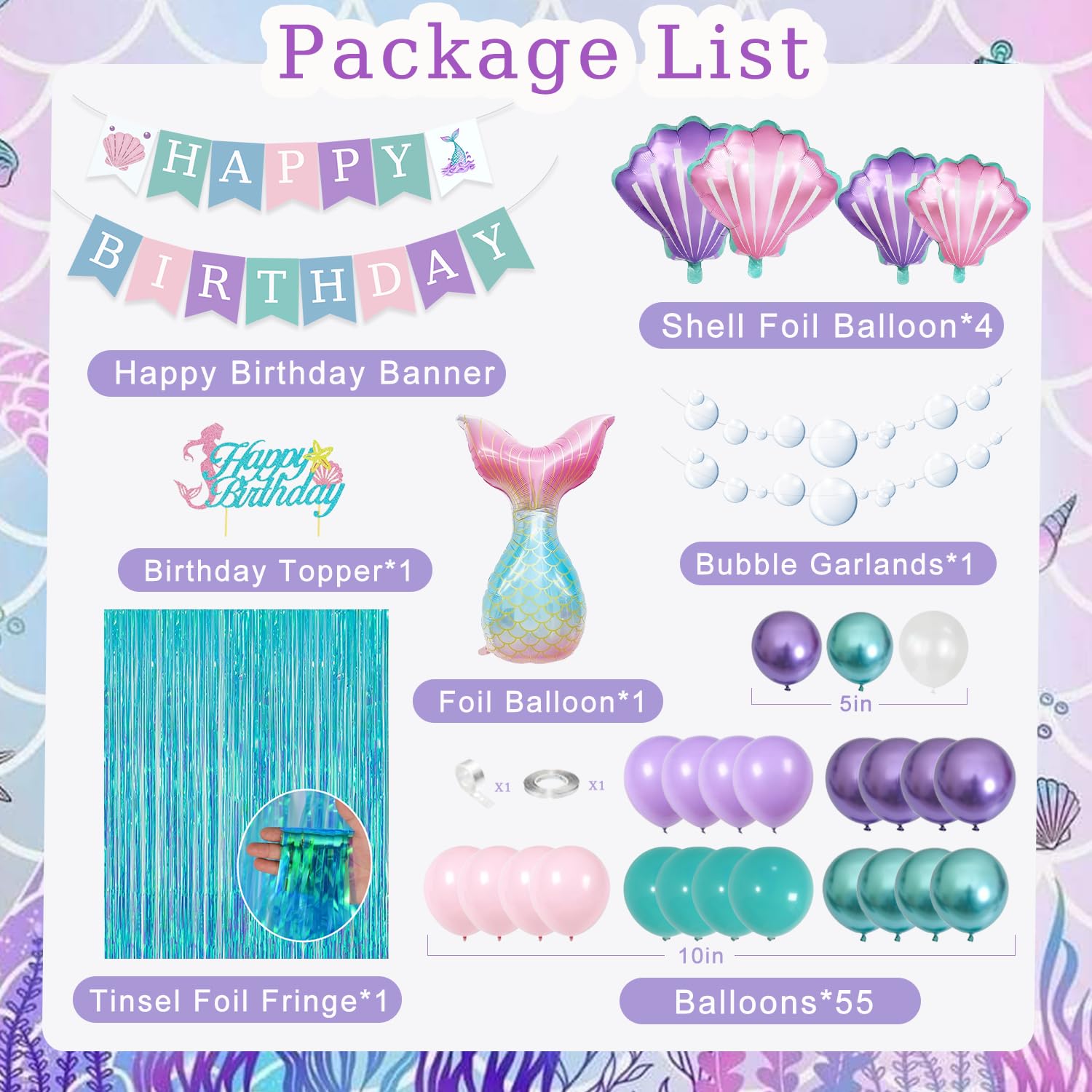 ABAOWO Bubble garland adds whimsical texture to the party backdrop