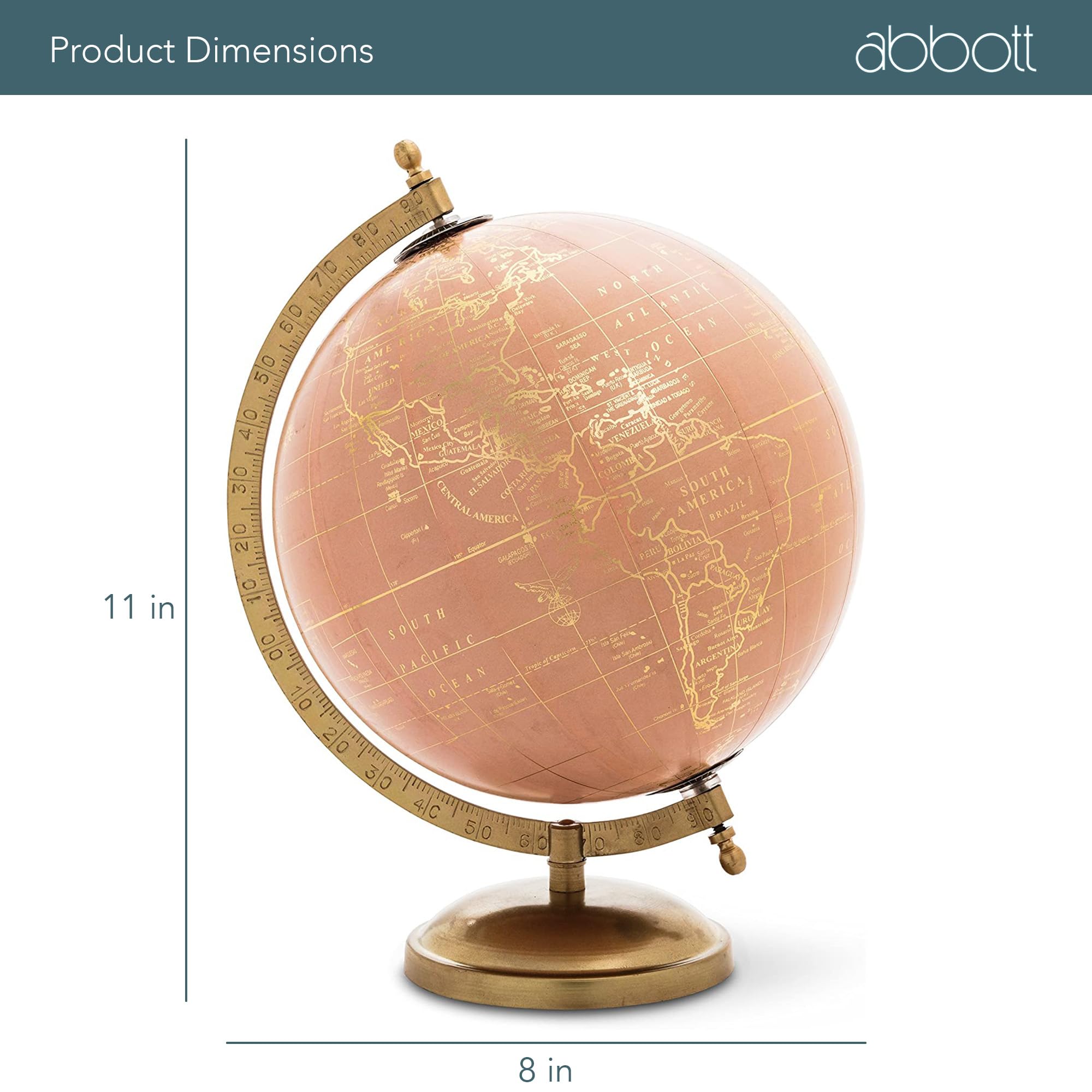 Abbott Latitude 10 globe makes a thoughtful gift for geography lovers and travelers.