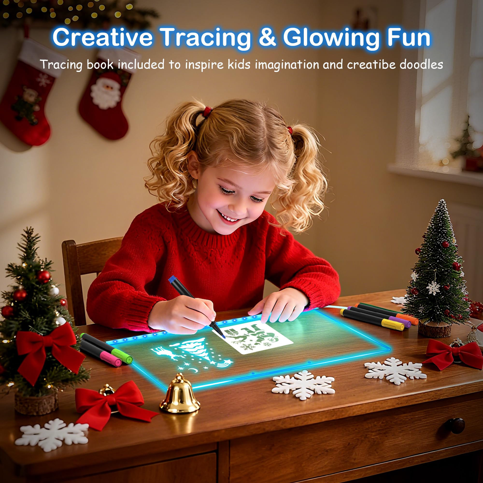 ABCOOL LED drawing board lights up desks and rooms with playful glow