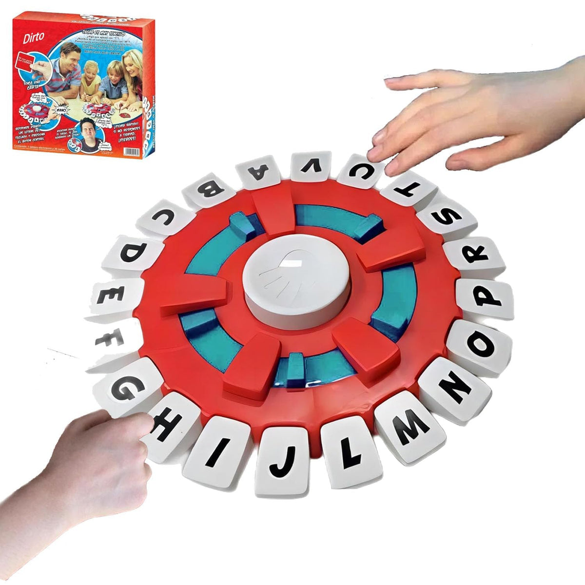 Abcrelax Letters Spanish Edition box with colorful components for engaging vocabulary building