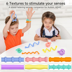 Abdkw fidget sticks enhance fine motor skills through twisting and pulling.