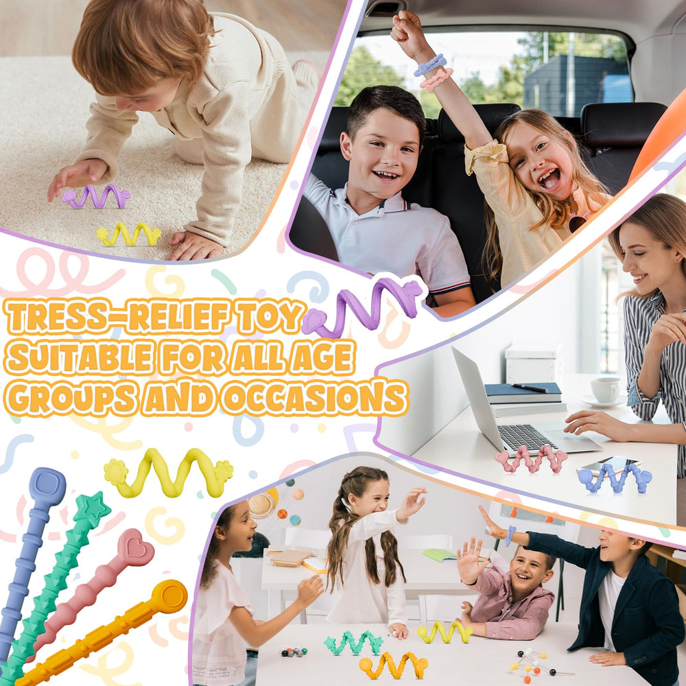 Abdkw silicone fidget sticks are non-toxic and easy to clean.