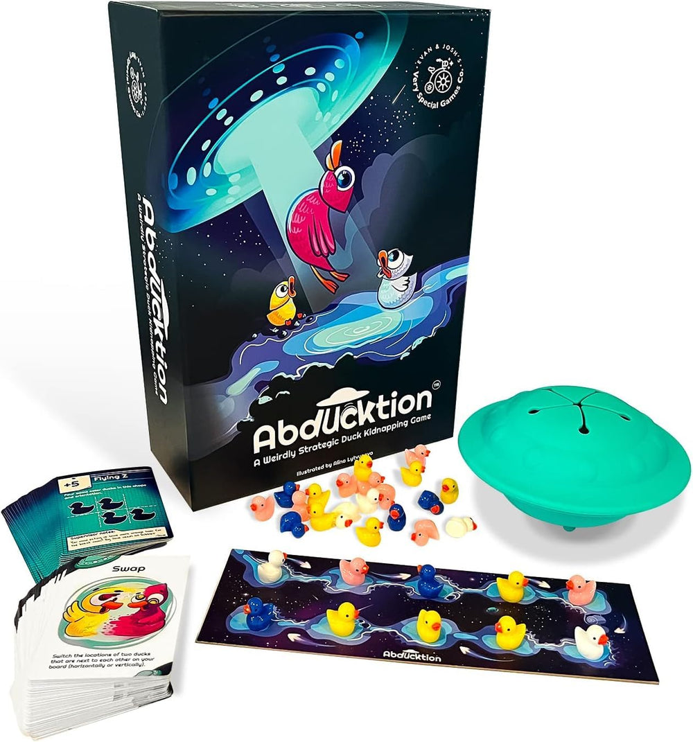 Abducktion ducks figures for fast strategic play during family game night