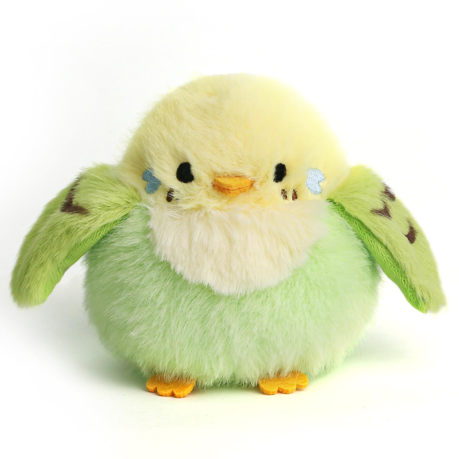 ABEARCAR parakeet plush, 3.9 inches, ideal for kids' play and travel.