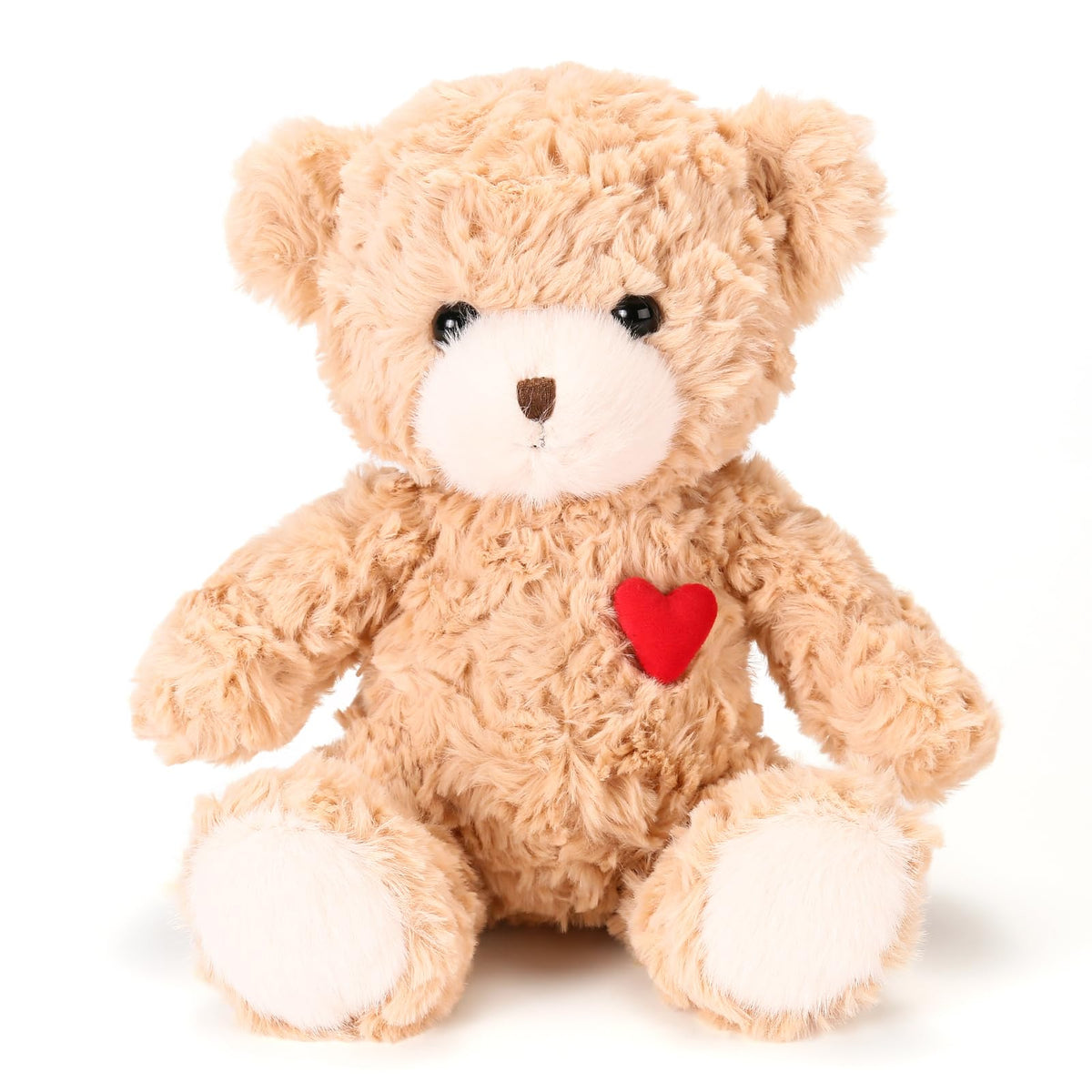 ABEARCAR Red Heart Teddy Bear full view for gifting and cuddling