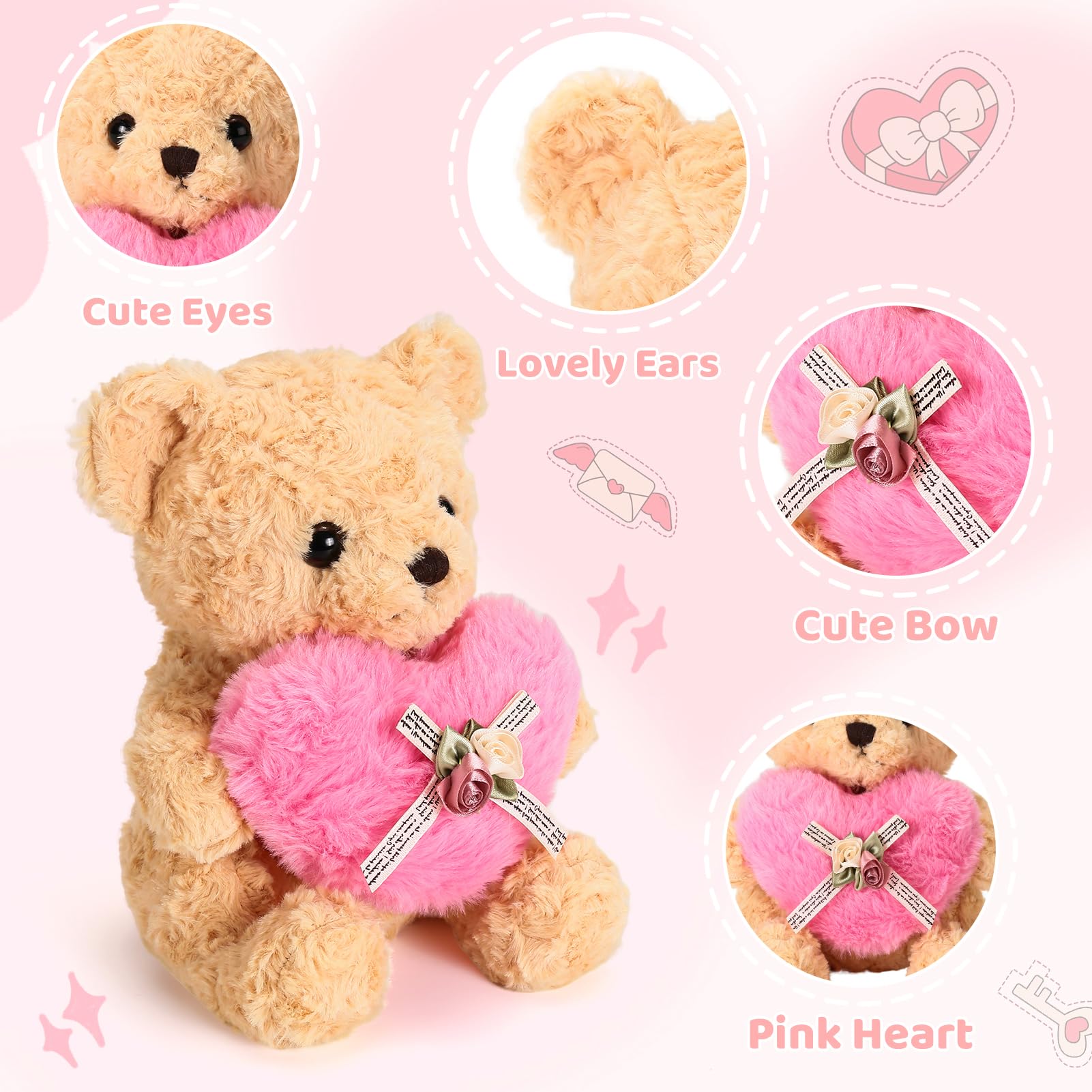ABEARCAR teddy bear is machine or hand washable for easy care.
