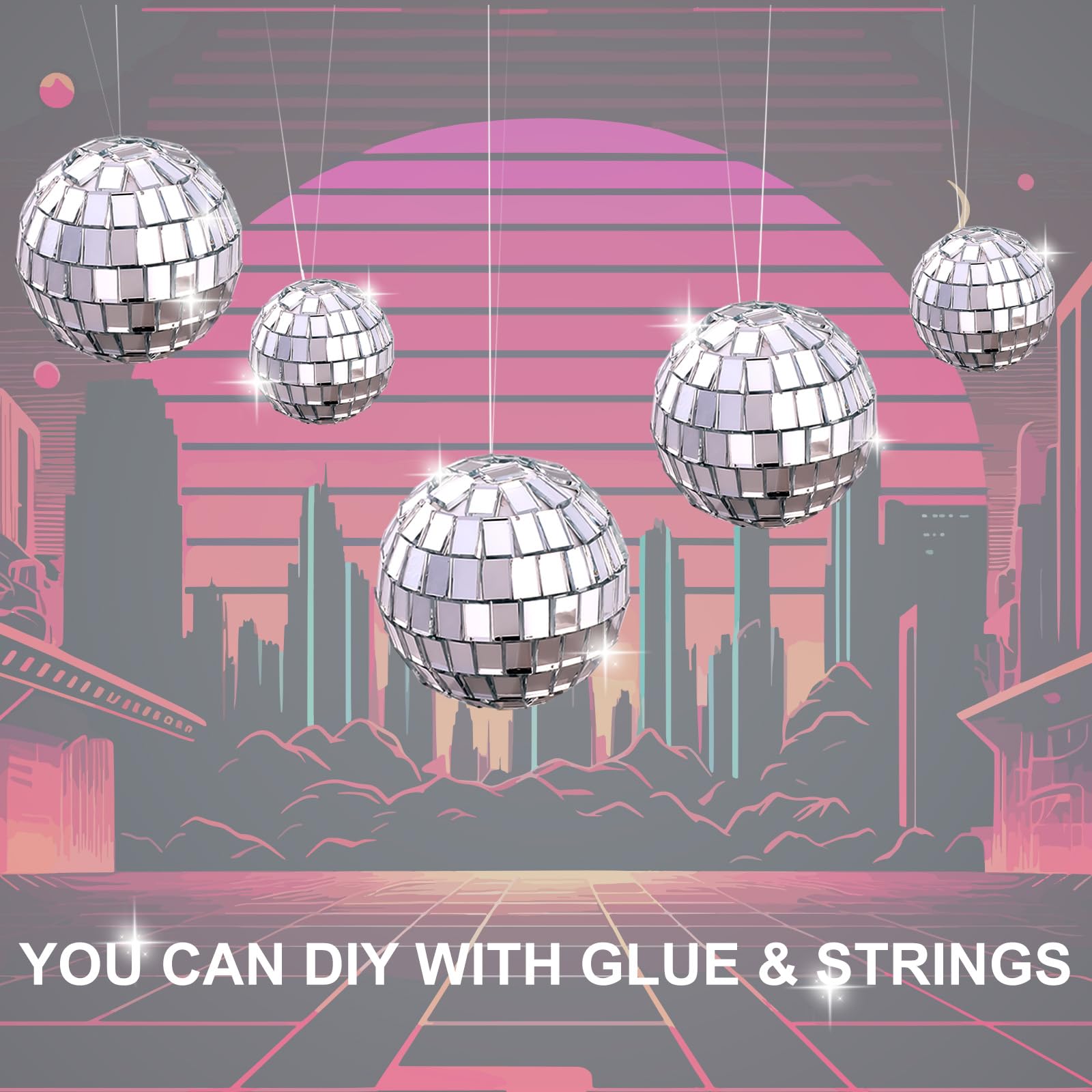 Abeillo disco ball topper 3cm-1 brings intimate shimmer to small desserts.