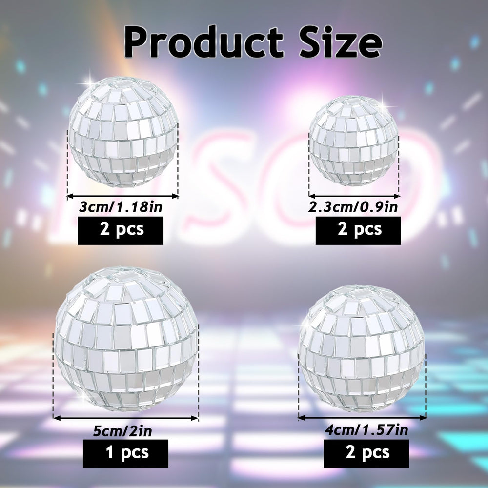 Abeillo disco ball topper 4cm-1 adds sparkle to cupcakes and desserts.
