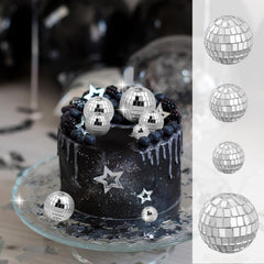 Abeillo disco ball topper 4cm-2 creates wall reflections for party mood.