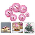 Abeillo pink disco ball cake topper in 50mm size adds shimmering centerpiece to your cake
