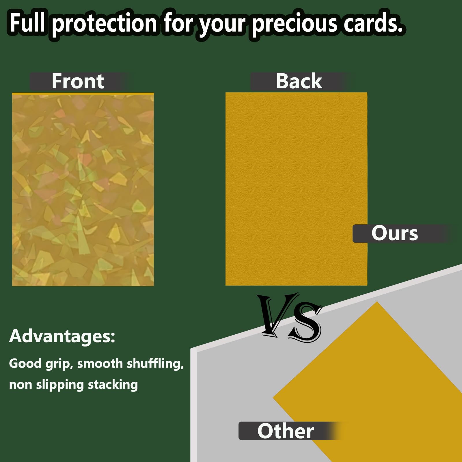 Abejita 100-pack color-differentiated sleeves for card organization
