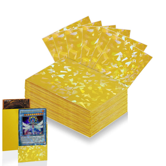 Abejita 66x91 yellow sleeves with cracked-ice front for MTG cards