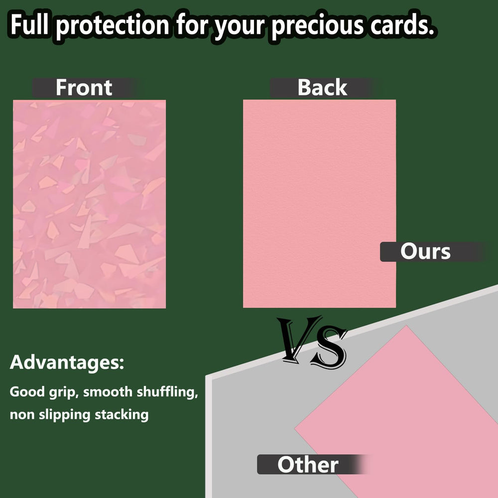 66 by 91 mm standard size fits most trading cards securely.