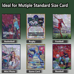 Abejita sleeves shown with MTG, Yu-Gi-Oh!, baseball cards