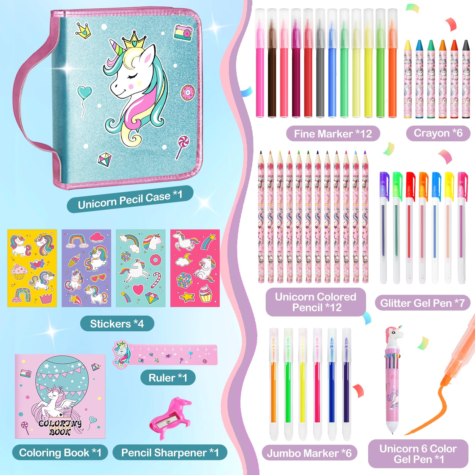 ABERLLS glitter gel pens kit adds shimmering details for vibrant art projects