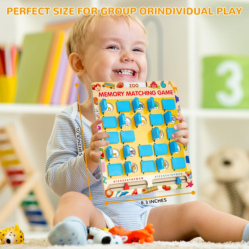 ABERLLS memory game themes-shapes-colors encourages quick matching during travel.