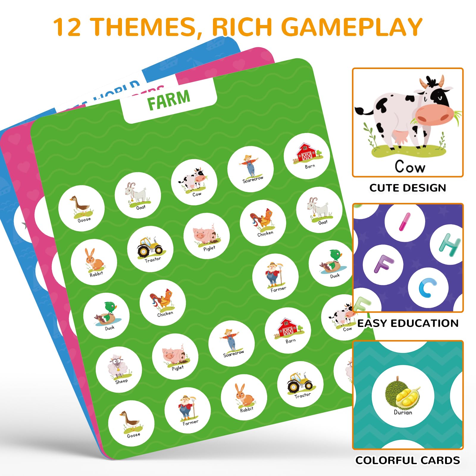 ABERLLS travel-friendly memory game perfect for car trips and flights.