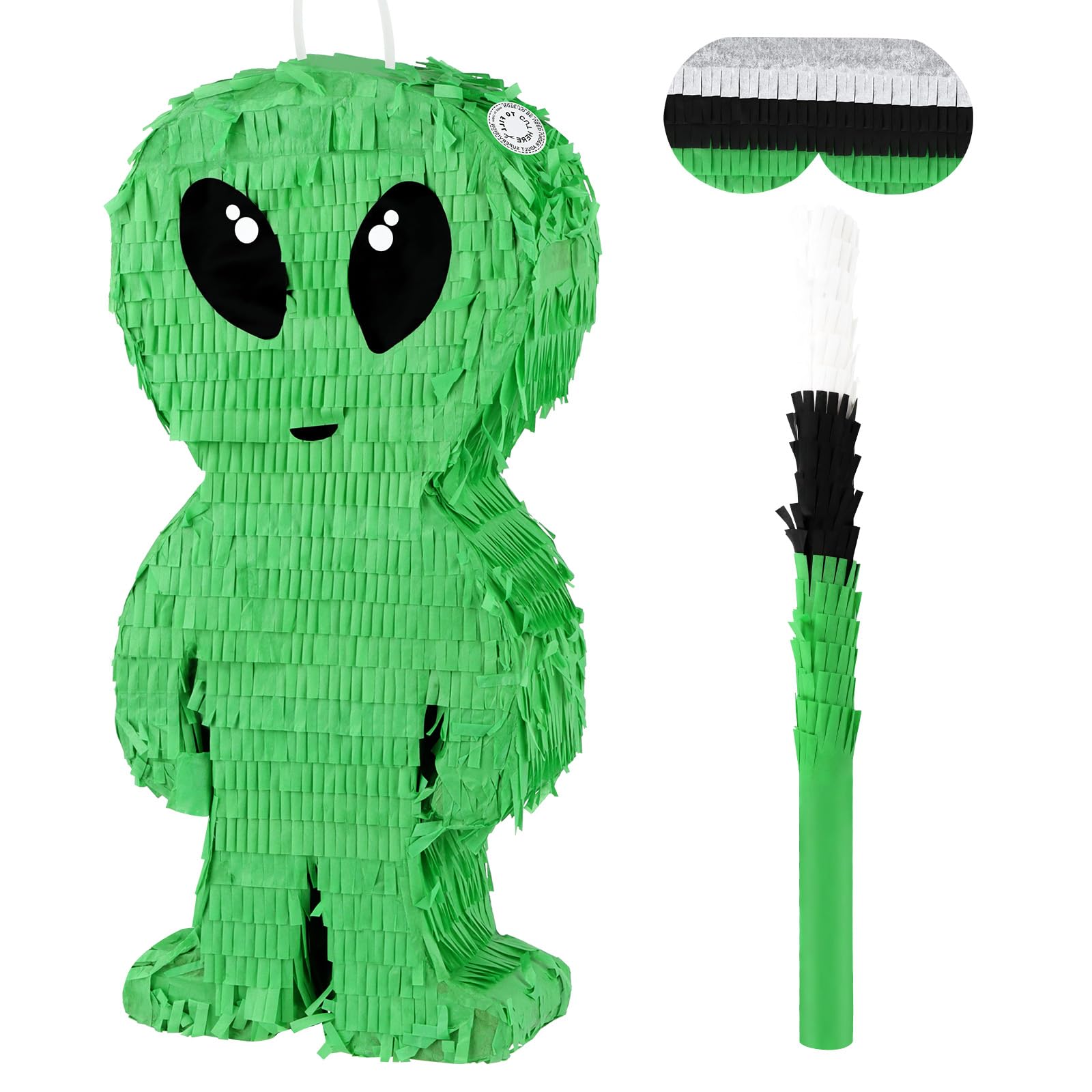 Abilat alien pinata with stick for space party game