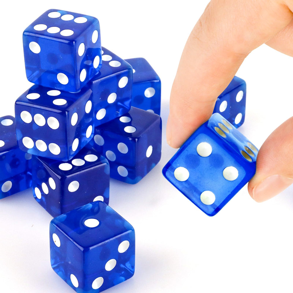 Abilat blue dice for board games and table games