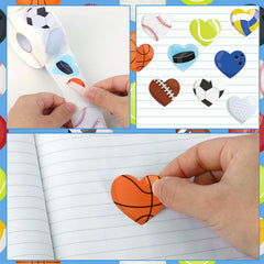 Abilat volleyball sticker print suitable for scrapbook pages and gifts.