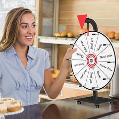Abitcha prize wheel detachable weighted base enables stable setup and easy transport.
