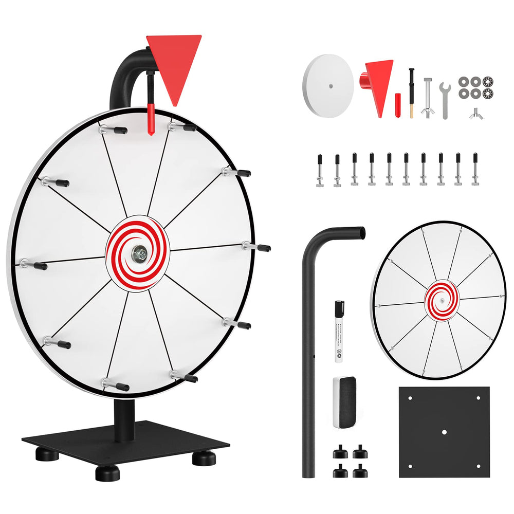Abitcha prize wheel smooth spins with secure screw tightening for consistent turns.