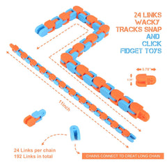 Abodhu click snake fidget toy encourages calm focus during study.