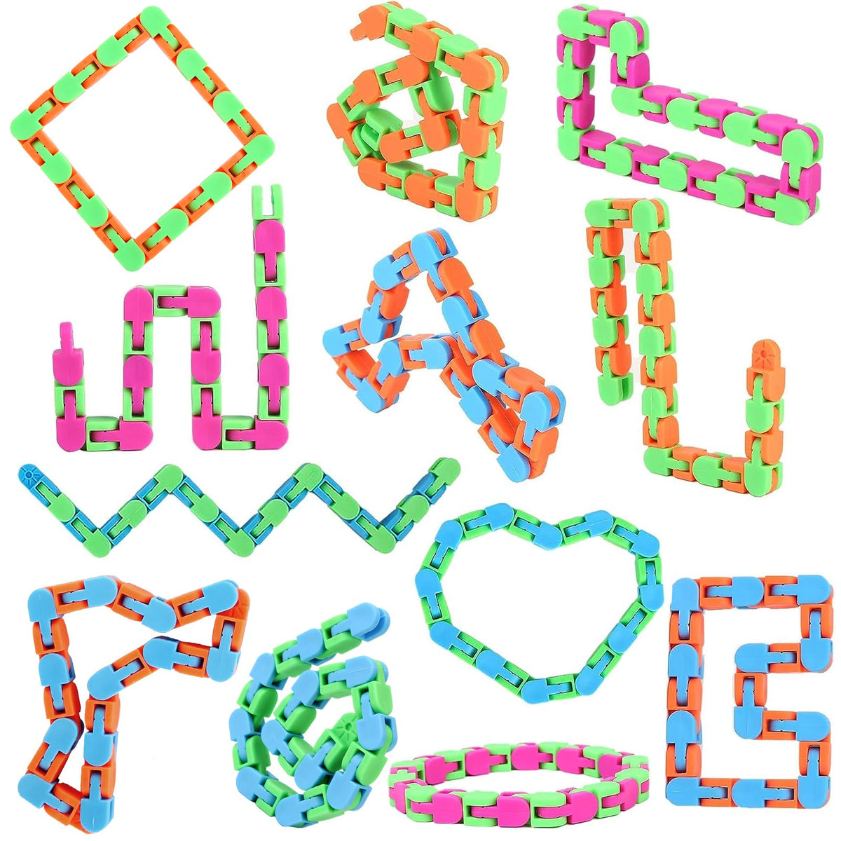 Abodhu Wacky Tracks snake assembly for versatile focus-friendly play.