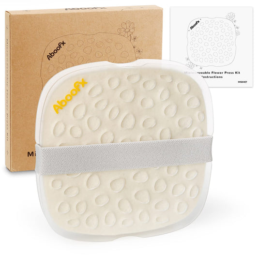 Aboofx microwave flower press kit ready for quick-drying blooms and creative projects
