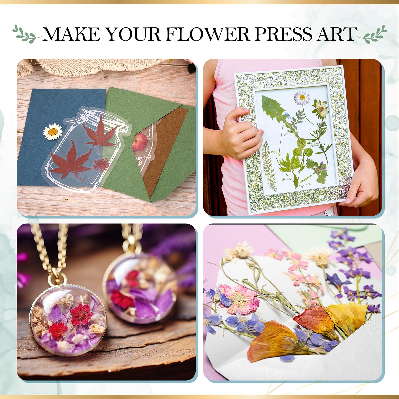 Aboofx Flower Press Kit instruction and tools ensure beginners can start confidently