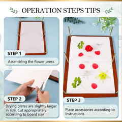 Aboofx Flower Press Kit lining papers aid clean, residue-free pressing and separation