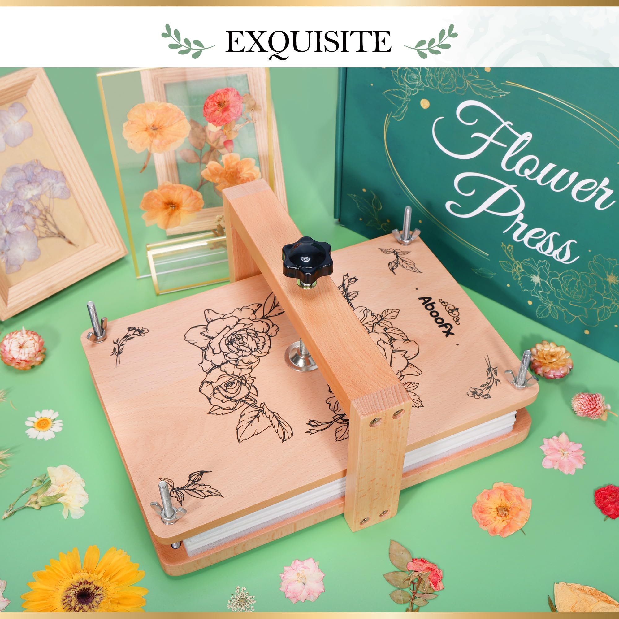 Aboofx storage bags help organize pressed blooms for easy crafting