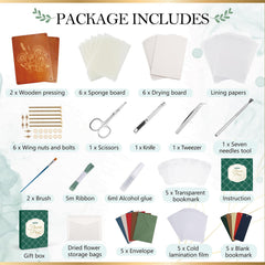 Aboofx Flower Press Kit wooden plates provide smooth surfaces for flawless pressing