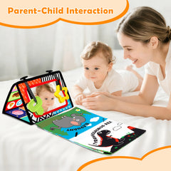 Aboosam colorful patterns support growing senses and motor exploration beyond 3 months.