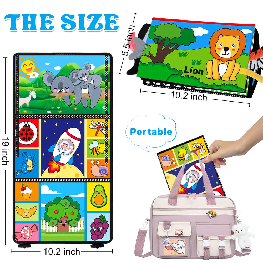 Aboosam foldable play mat goes everywhere for on-the-go tummy time.